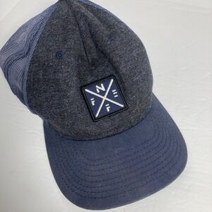 NEFF  Cap Hat Blue and Gray Snapback  Cotton Blend‎ Adjustable Casual Relaxed